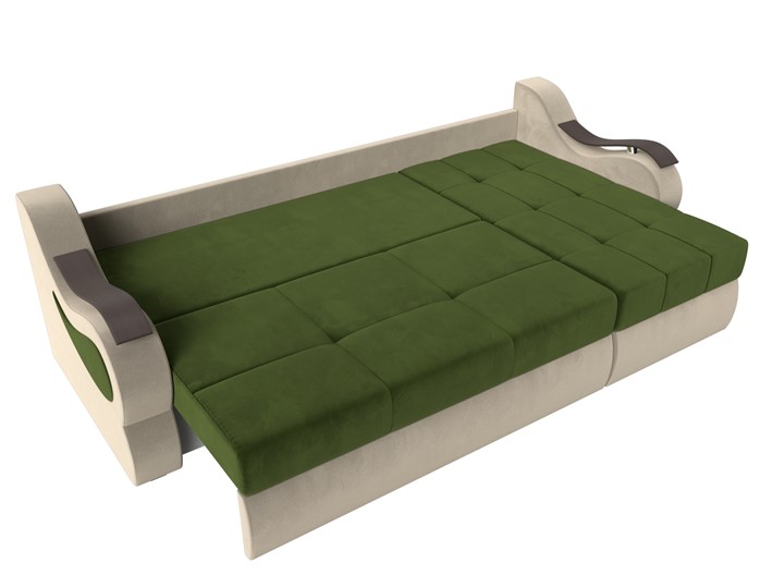 Угловой диван Меркурий, Зеленый/бежевый (вельвет) в Самаре - изображение 5