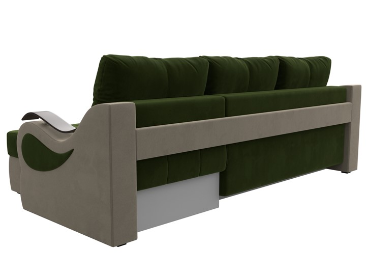 Угловой диван Меркурий, Зеленый/бежевый (вельвет) в Самаре - изображение 7