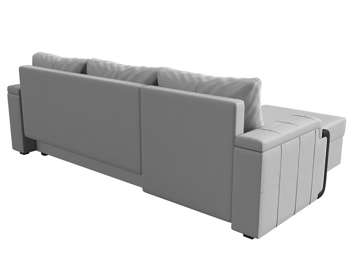 Угловой раскладной диван Николь лайт, Белый/Черный (экокожа) в Самаре - изображение 8