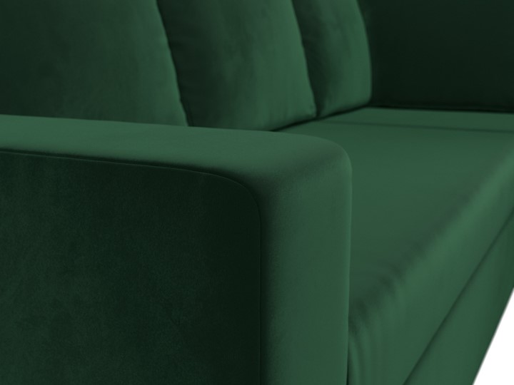 Угловой раскладной диван Оливер, Зеленый (велюр) в Тольятти - изображение 5