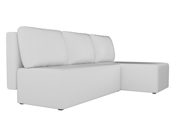 Угловой диван с оттоманкой Поло, Белый (экокожа) в Тольятти - предосмотр 2