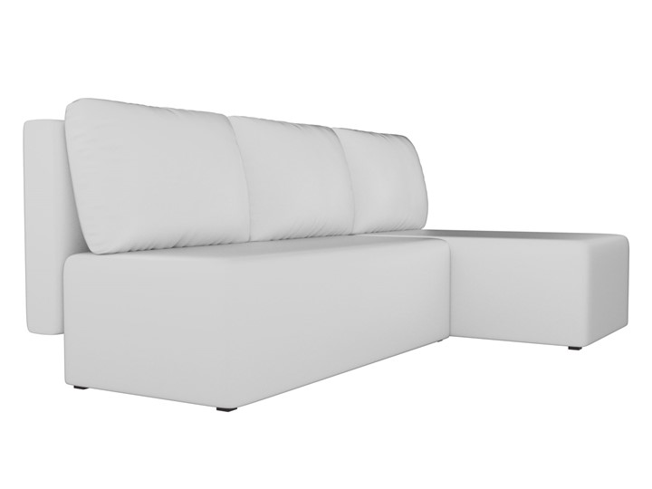Угловой диван с оттоманкой Поло, Белый (экокожа) в Тольятти - изображение 2