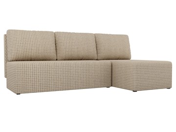 Угловой диван с оттоманкой Поло, Корфу 02 (рогожка) в Самаре