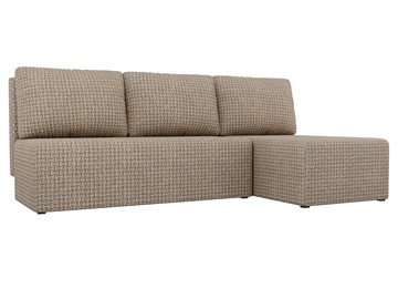 Угловой диван с оттоманкой Поло, Корфу 03 (рогожка) в Самаре