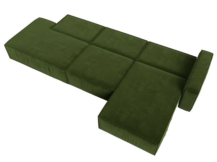 Угловой раскладной диван Прага Модерн лонг, Зеленый (микровельвет) в Тольятти - изображение 3