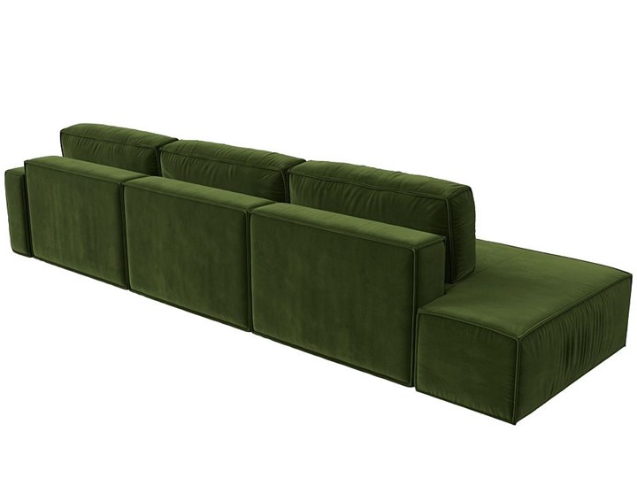 Угловой раскладной диван Прага Модерн лонг, Зеленый (микровельвет) в Тольятти - изображение 5