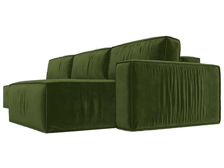 Угловой раскладной диван Прага Модерн лонг, Зеленый (микровельвет) в Тольятти - изображение 8
