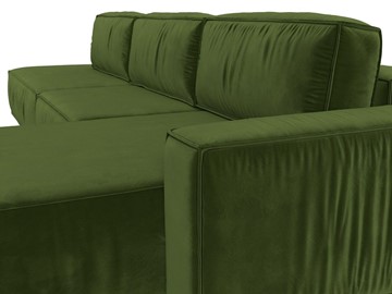Угловой раскладной диван Прага Модерн лонг, Зеленый (микровельвет) в Самаре - предосмотр 9