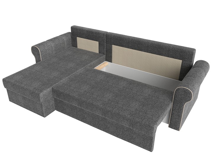 Угловой диван Рейн, Серый/Бежевый (рогожка) в Самаре - изображение 5