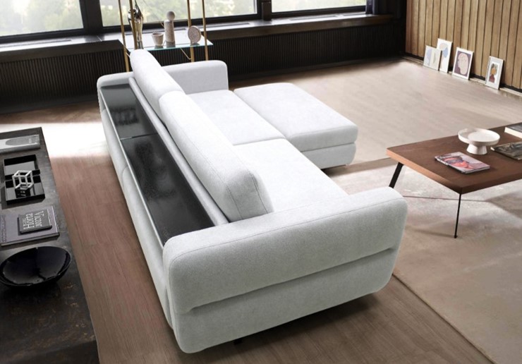 Модульный диван с пуфом Марко (м6,1+м3д+м3ящ+м6,1+м13) в Самаре - изображение 6