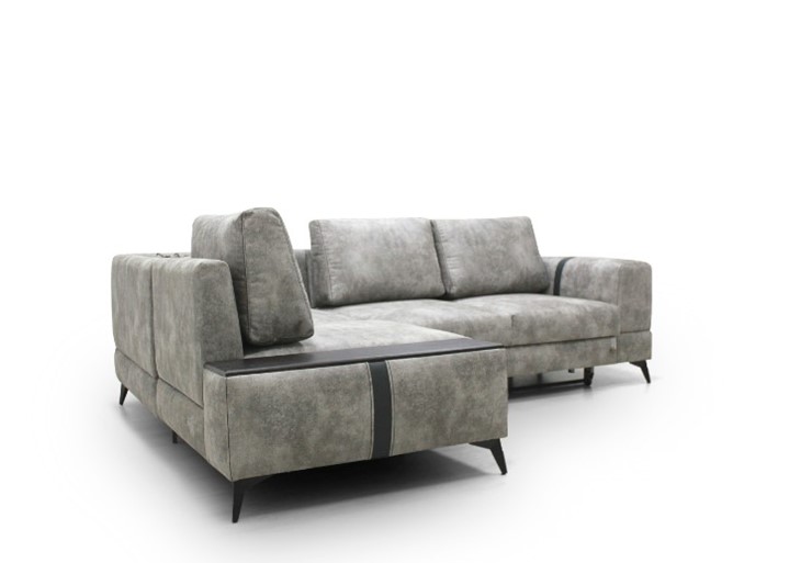 Угловой диван с узкой спинкой Даллас  м6,2+м3+м4+м9+м6+м15 отдельный +2 малые подушки+ящик в малой части в Самаре - изображение 1