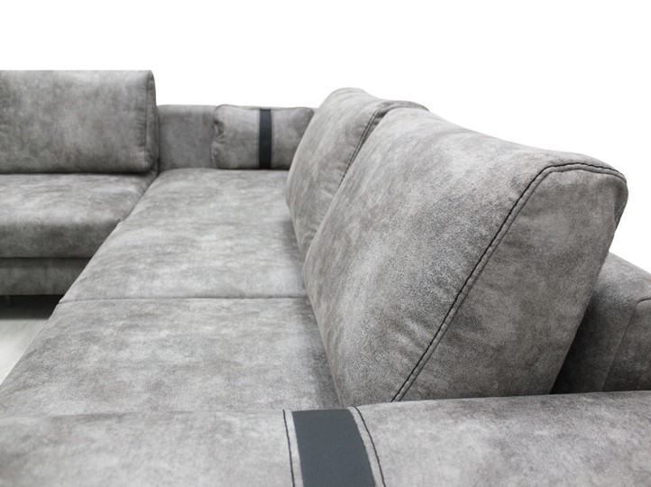Угловой диван с узкой спинкой Даллас  м6,2+м3+м4+м9+м6+м15 отдельный +2 малые подушки+ящик в малой части в Самаре - изображение 4