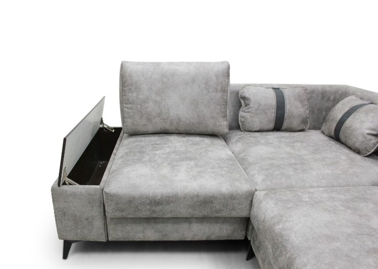 Угловой диван с узкой спинкой Даллас  м6,2+м3+м4+м9+м6+м15 отдельный +2 малые подушки+ящик в малой части в Самаре - изображение 5