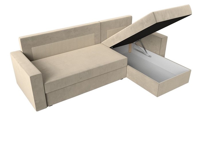 Угловой диван Траумберг Лайт, Бежевый (микровельвет) в Самаре - изображение 3