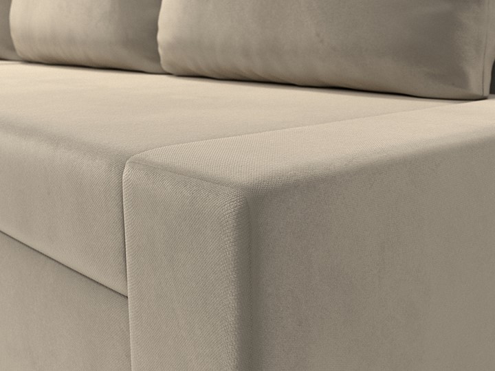 Угловой диван для гостиной Версаль, Бежевый/Коричневый (микровельвет) в Самаре - изображение 3