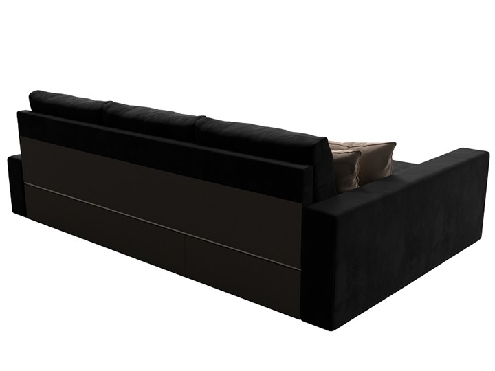 Угловой диван Версаль, Черный/Бежевый (велюр) в Самаре - изображение 7