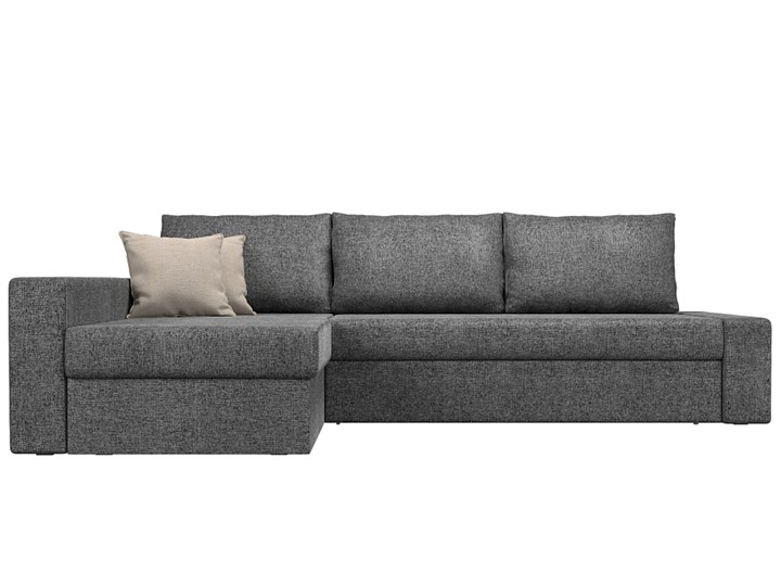 Угловой диван Версаль, Серый/Бежевый (рогожка) в Самаре - изображение 1