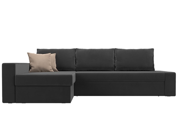 Угловой диван Версаль, Серый/Бежевый (велюр) в Самаре - изображение 1