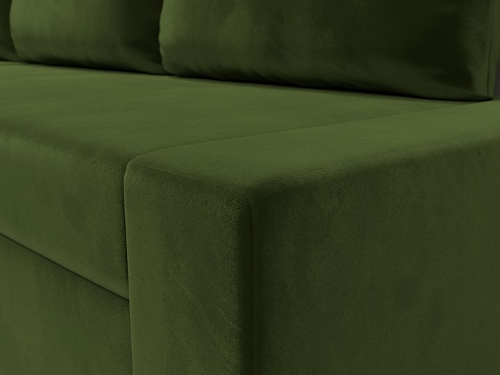 Угловой раскладной диван Версаль, Зеленый/Бежевый (микровельвет) в Тольятти - изображение 3