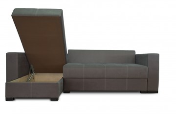 Угловой диван Fashion soft 210 (Uno grey + Brix latte) в Тольятти - предосмотр 2