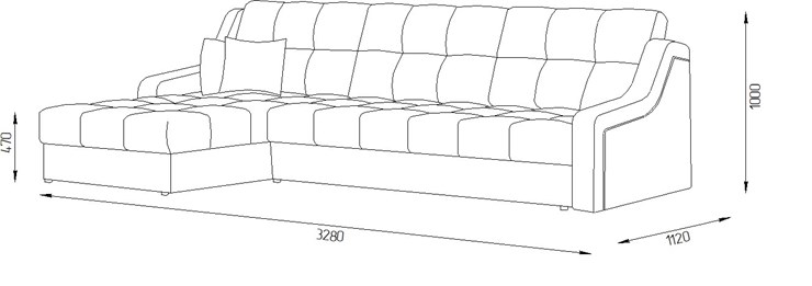 Угловой диван Женева 8 ДУ (НПБ) в Самаре - изображение 1