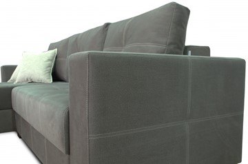 Угловой диван Fashion soft 210 (Uno grey + Brix latte) в Тольятти - предосмотр 5