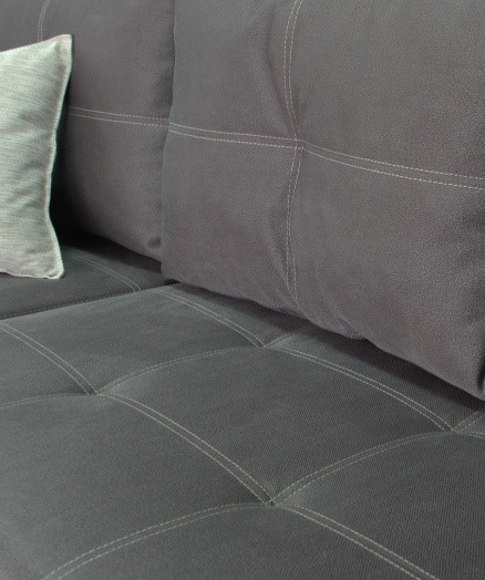 Угловой диван Fashion soft 210 (Uno grey + Brix latte) в Самаре - изображение 4