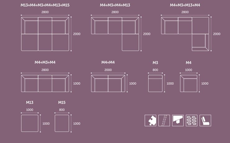 Угловой диван Олимп (м4+м3+м13+м4) в Самаре - изображение 4