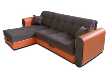 Угловой диван с оттоманкой Аккордеон-8 (сп.м. 130х205) в Тольятти - предосмотр