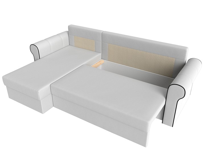 Угловой диван Рейн, Белый/Черный (экокожа) в Самаре - изображение 5
