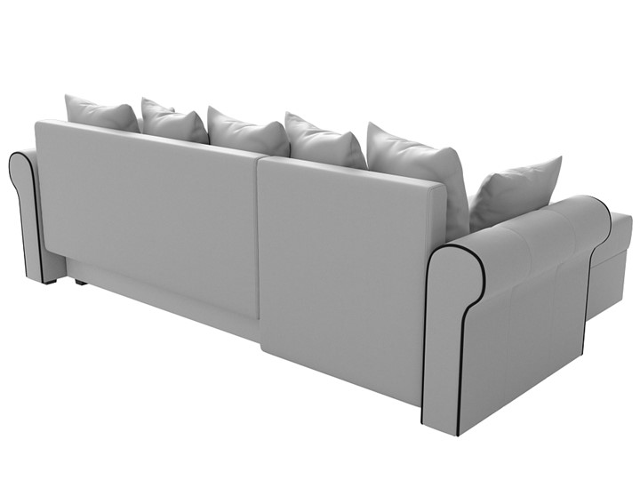 Угловой диван Рейн, Белый/Черный (экокожа) в Самаре - изображение 8