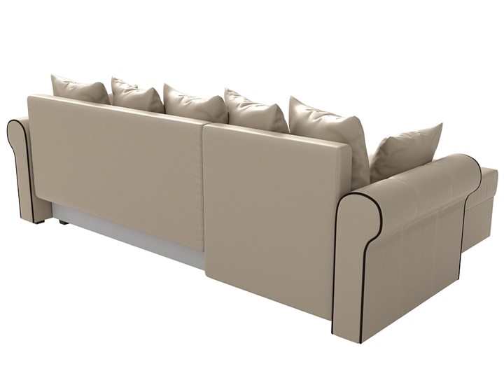 Угловой раскладной диван Рейн, Бежевый/Коричневый (экокожа) в Самаре - изображение 7