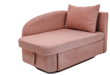 Диван-кровать правая Тедди розовый в Самаре - предосмотр