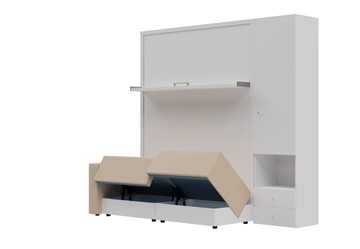Диван Кровать-трансформер Smart (КД 1400+ШП), шкаф правый, левый подлокотник в Самаре - предосмотр 1