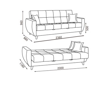 Прямой диван Бетти  2 БД в Самаре - предосмотр 22