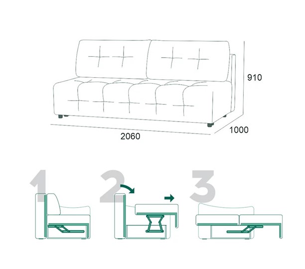 Прямой диван Бруно БД в Самаре - изображение 5