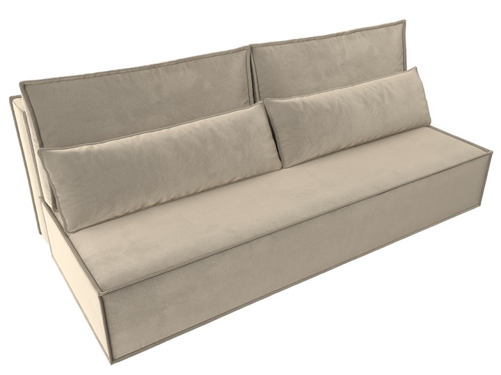 Прямой диван Фабио Лайт, Бежевый (микровельвет) в Самаре - изображение 4