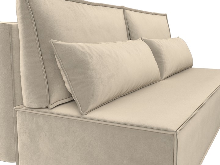 Прямой диван Фабио Лайт, Бежевый (микровельвет) в Самаре - изображение 5