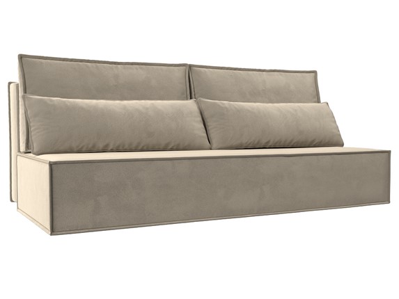 Прямой диван Фабио Лайт, Бежевый (микровельвет) в Самаре - изображение
