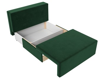 Прямой диван Лагуна, Зеленый/Бежевый (Велюр) в Самаре - предосмотр 1