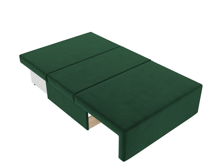 Прямой диван Лагуна, Зеленый/Бежевый (Велюр) в Самаре - изображение 2