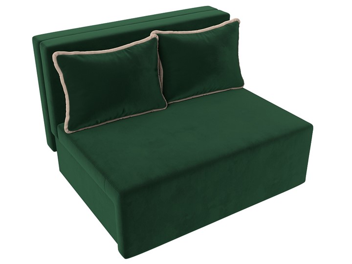 Прямой диван Лагуна, Зеленый/Бежевый (Велюр) в Самаре - изображение 7