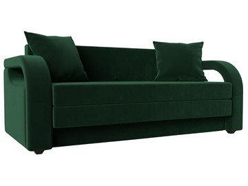 Прямой диван Лига-014, Зеленый(Велюр) в Самаре