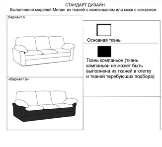 Прямой диван Милан 3-местный, Седафлекс в Тольятти - предосмотр 15