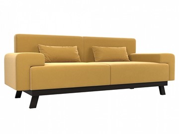 Прямой диван Мюнхен, Желтый (микровельвет) в Самаре