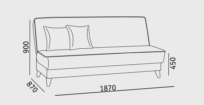 Прямой диван Наварра 2 БД в Тольятти - изображение 5