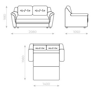 Прямой диван Вега 2 МД в Самаре - предосмотр 5