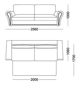 Прямой диван Виктория 3 подушки в Тольятти - предосмотр 4