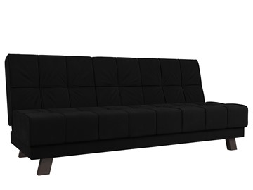 Прямой диван Винсент, Черный (микровельвет) в Самаре - предосмотр