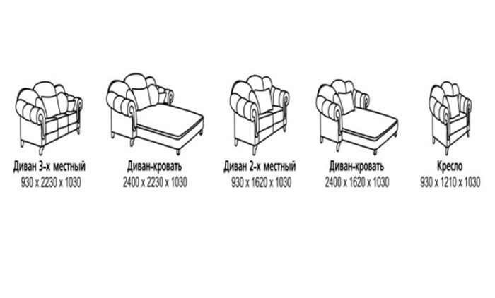 Малый диван Лувр, МД2 в Самаре - изображение 3